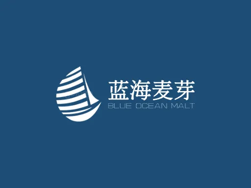 蓝海麦芽LOGO图标设计