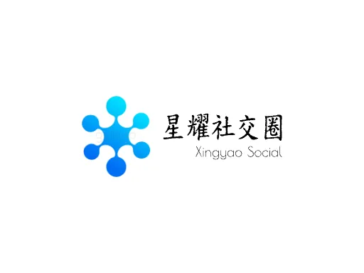 星耀社交圈Logo标志设计