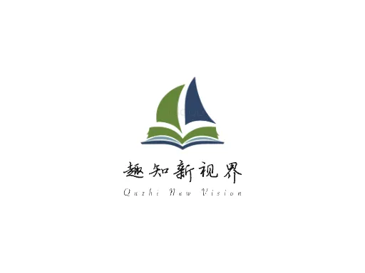 趣知新视界Logo标志设计