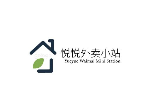 悦悦外卖小站logo设计