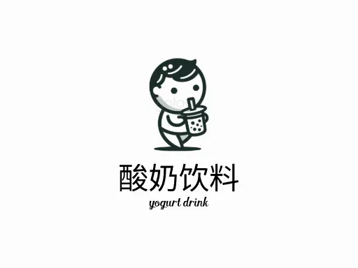 酸奶饮料logo设计