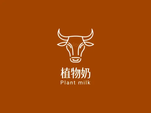 植物奶Logo标志设计