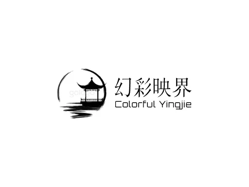 幻彩映界公司logo设计