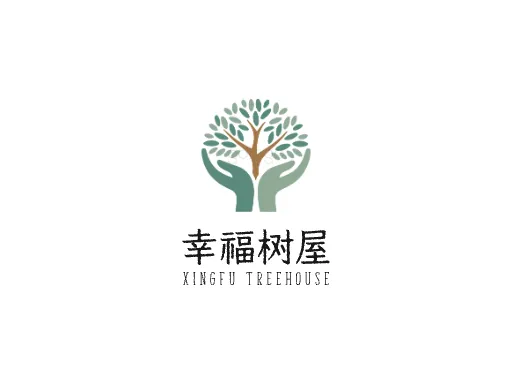 幸福树屋logo头像设计