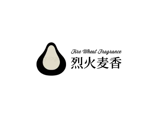 烈火麦香Logo标志设计