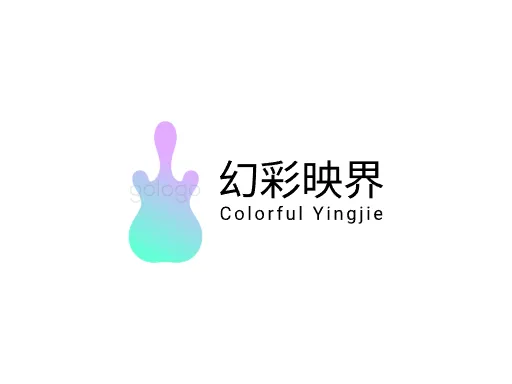 幻彩映界Logo标志设计