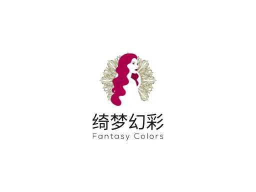 绮梦幻彩logo设计