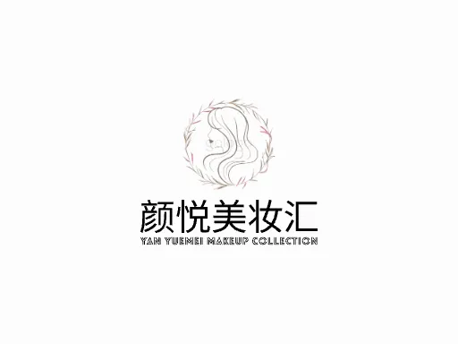 颜悦美妆汇Logo标志设计