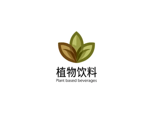 植物饮料Logo标志设计