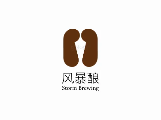 风暴酿店铺logo头像设计