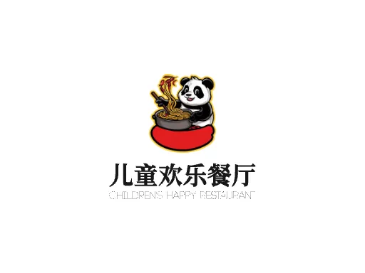 儿童欢乐餐厅店铺logo设计