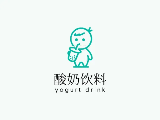 酸奶饮料logo设计