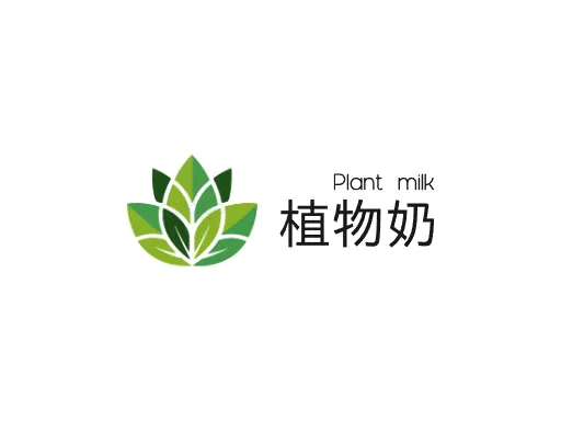 植物奶公司logo设计