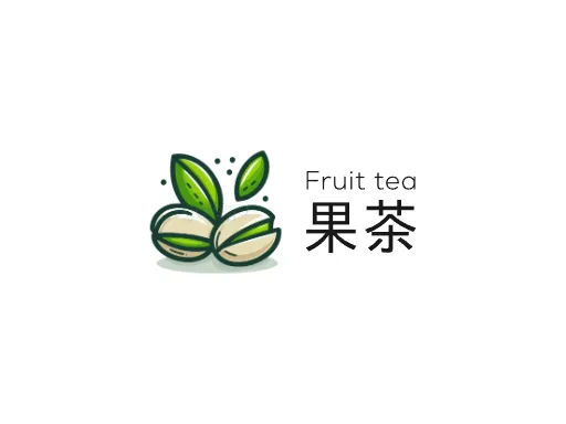 果茶Logo标志设计
