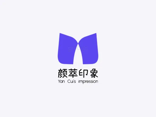 颜萃印象Logo标志设计