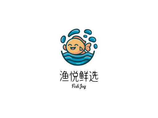 渔悦鲜选logo设计