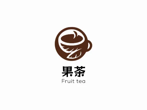 果茶Logo标志设计