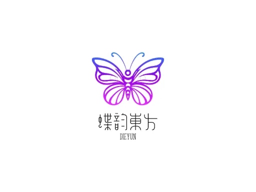 蝶韵东方Logo标志设计