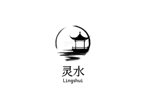 灵水店铺logo头像设计