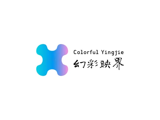 幻彩映界Logo标志设计