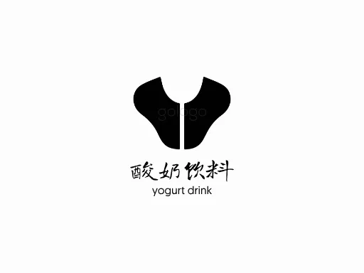 酸奶饮料Logo标志设计