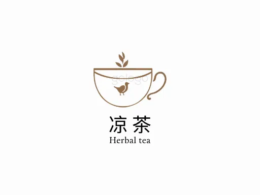 凉茶店铺logo头像设计