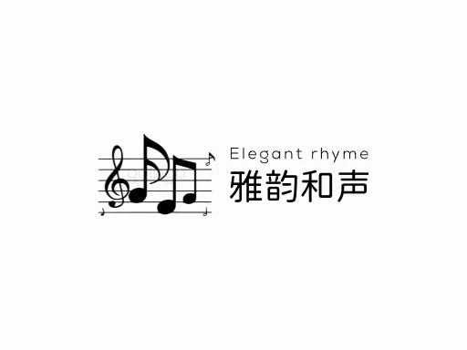 雅韵和声Logo标志设计