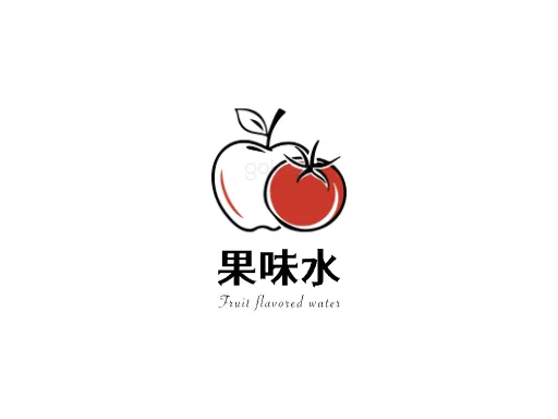 果味水Logo标志设计