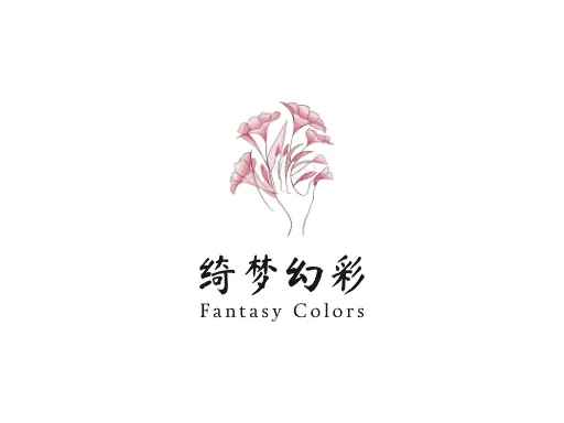 绮梦幻彩Logo标志设计