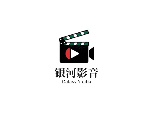 银河影音Logo标志设计