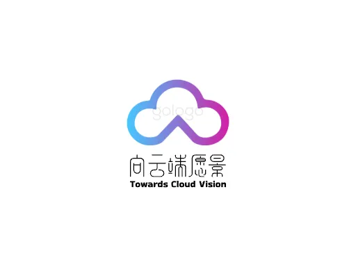 向云端愿景logo头像设计