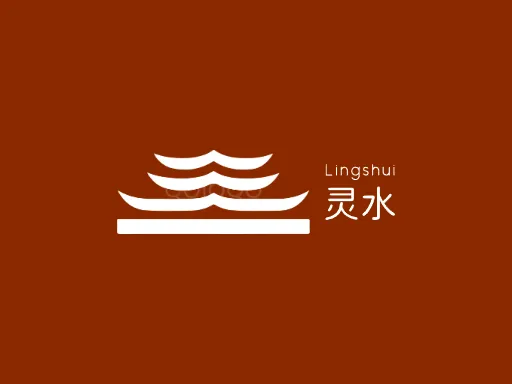 灵水Logo标志设计