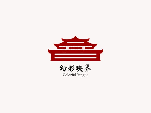 幻彩映界Logo标志设计