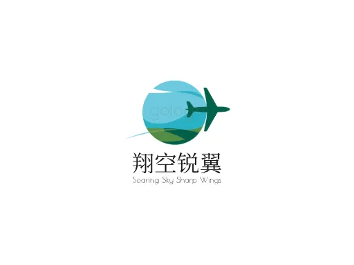 翔空锐翼Logo标志设计