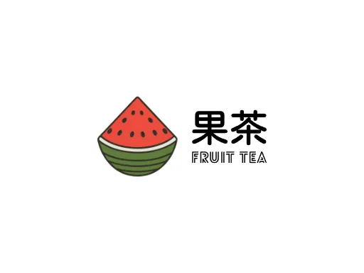 果茶品牌logo设计