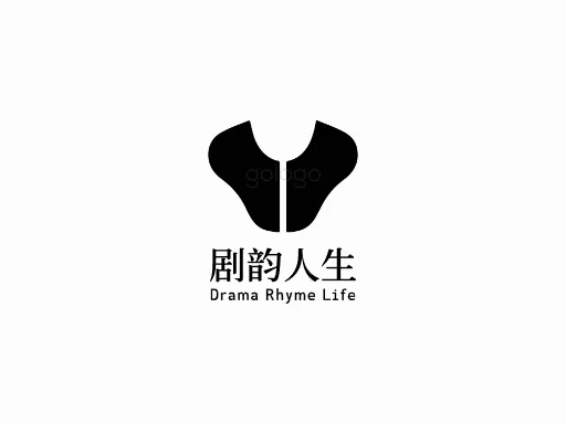 剧韵人生Logo标志设计