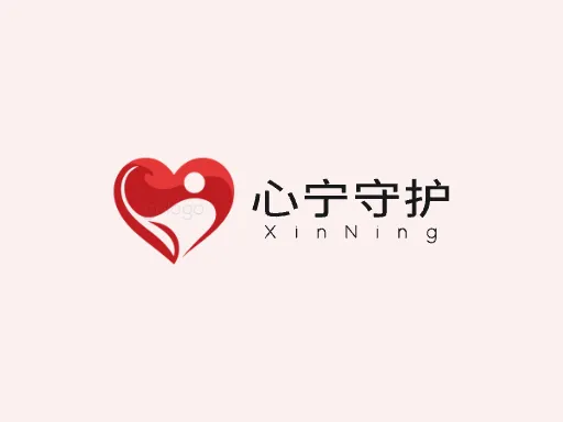 心宁守护Logo标志设计