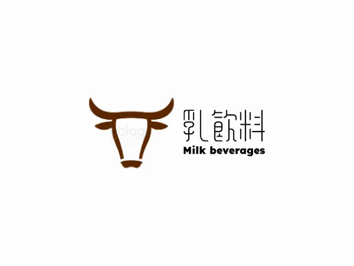 乳饮料Logo标志设计