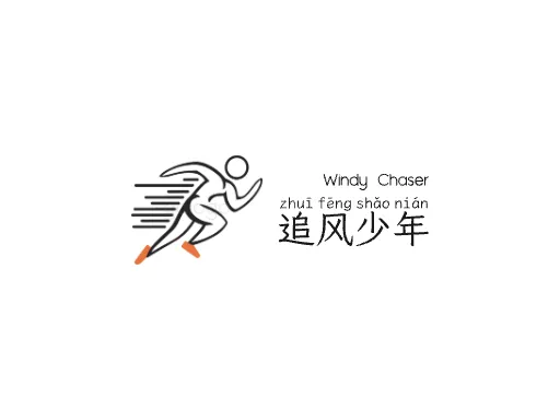 追风少年Logo标志设计