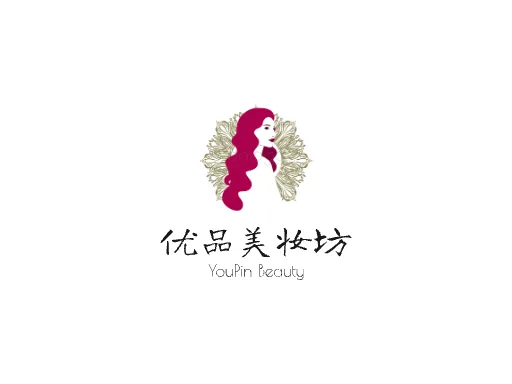 优品美妆坊门店logo设计