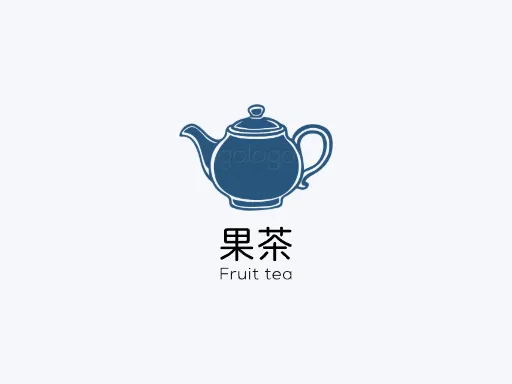 果茶logo头像设计