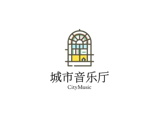 城市音乐厅门店logo设计