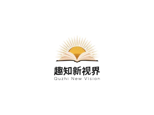 趣知新视界Logo标志设计