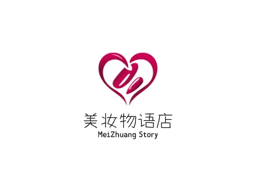 美妆物语店Logo标志设计