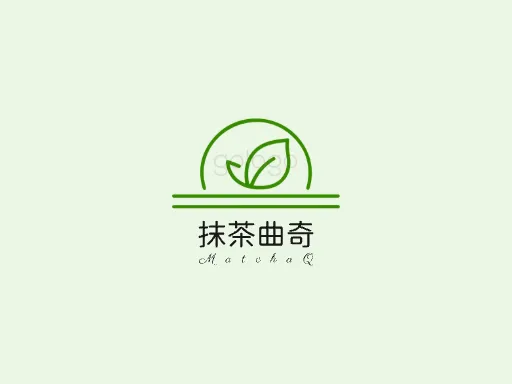 抹茶曲奇Logo标志设计