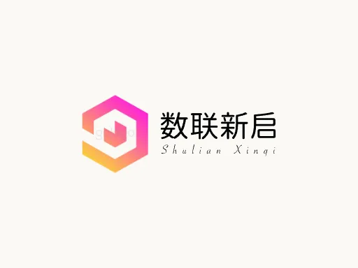 数联新启Logo标志设计