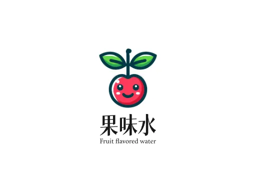 果味水Logo标志设计